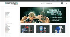 Desktop Screenshot of bokseudstyr.dk